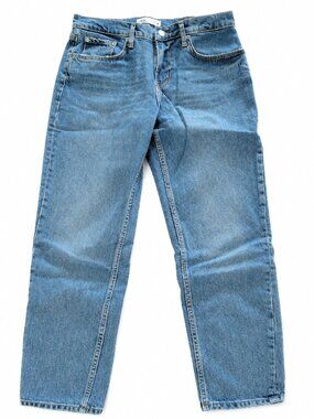 ZARA Women’s Blue Denim Jeans Size 6 Medium Wash Straight Leg